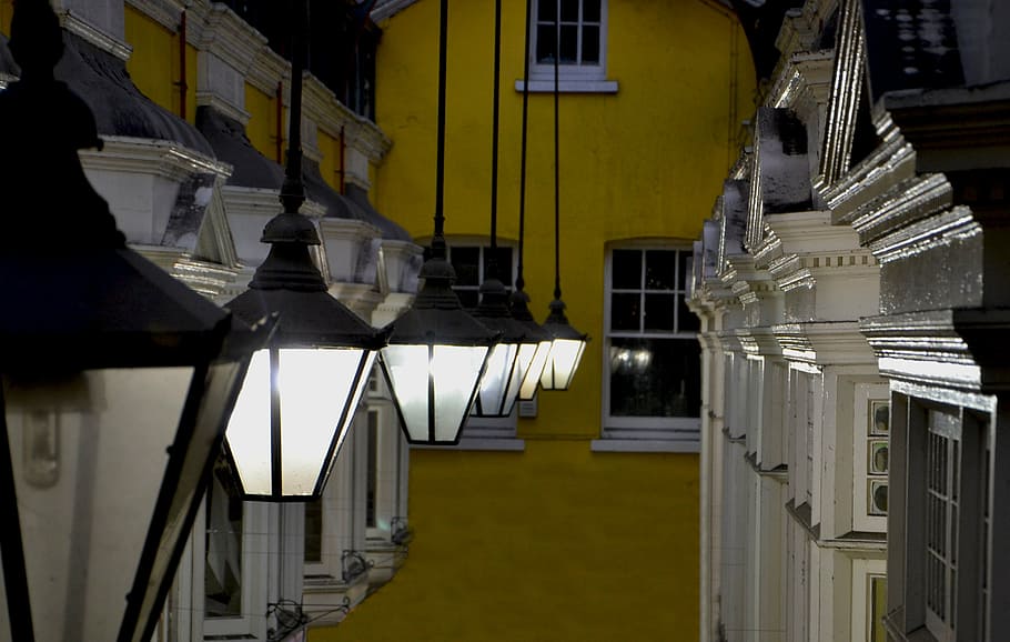 lights, lamps, inside, cornice, bulb, design, electric, bright HD wallpaper