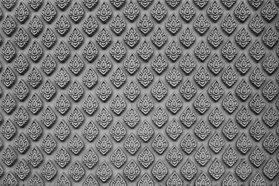 grey textile, pattern, design, texture, decoration, backdrop HD wallpaper