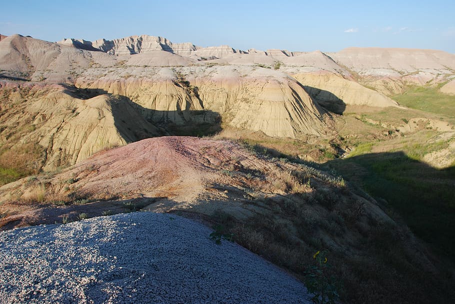 badlands, south dakota, national park, scenery, landscape, erosion, HD wallpaper