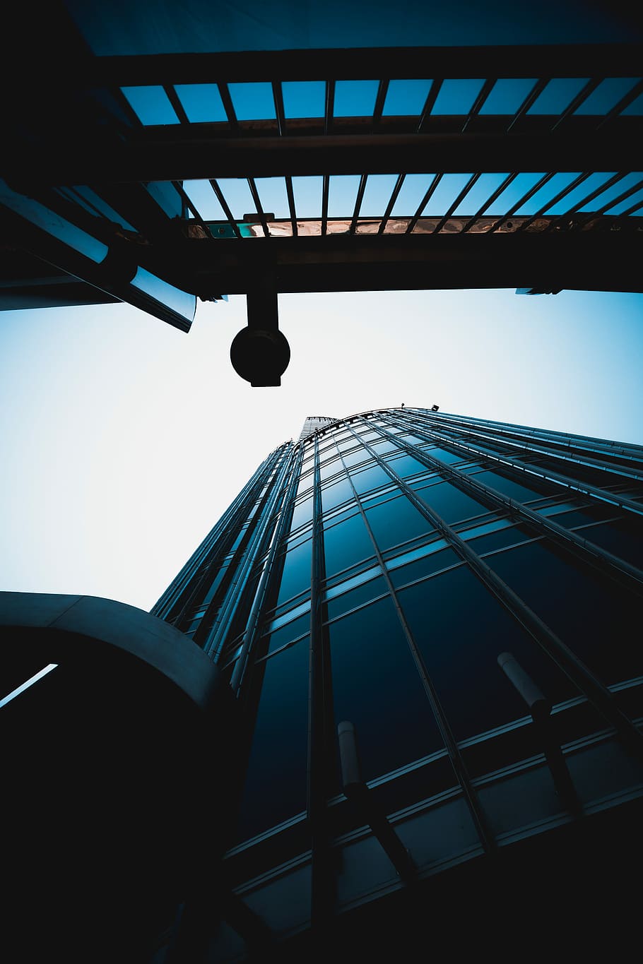 low-angle photo of high-rise building, low angle photo of concrete building HD wallpaper
