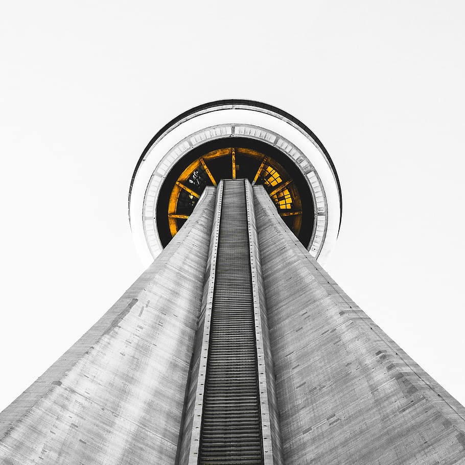 low angle view of tower, architecture, infrastructure, skyscraper HD wallpaper