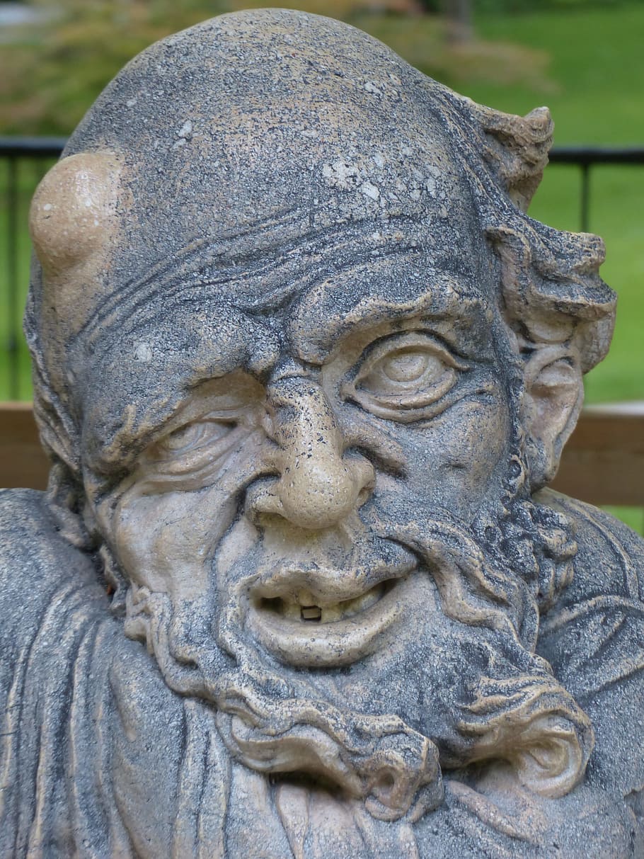 Dwarf, Gnome, Figure, Sculpture, Globe, zwergelgarten, mirabell gardens HD wallpaper