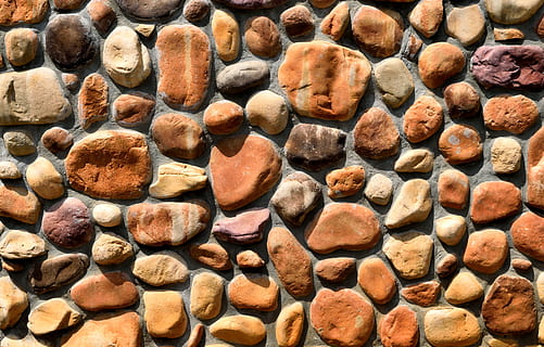 HD wallpaper: brown and green stone lot, stone wall, texture, pattern