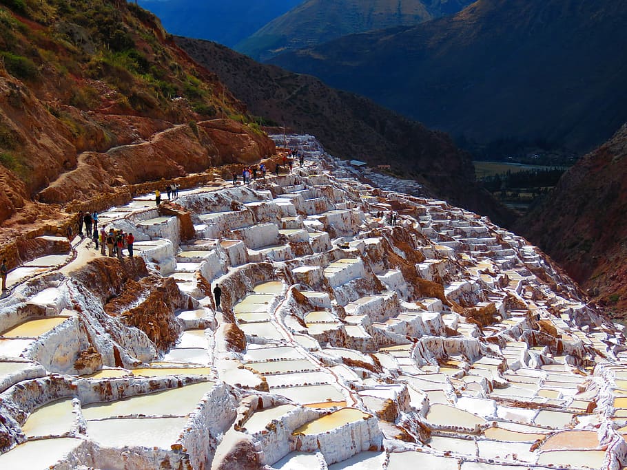 Salinas of Maras Salt steps in Peru, photos, public domain, tourism