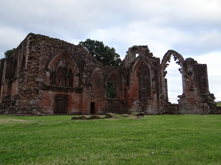 ruin, church, scotland, building, church ruins, decay, masonry HD wallpaper