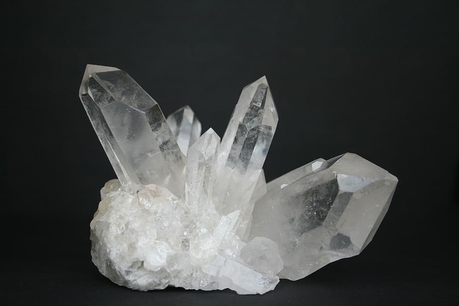 white quarts, rock crystal, gem, mineral, healing stone, beautiful