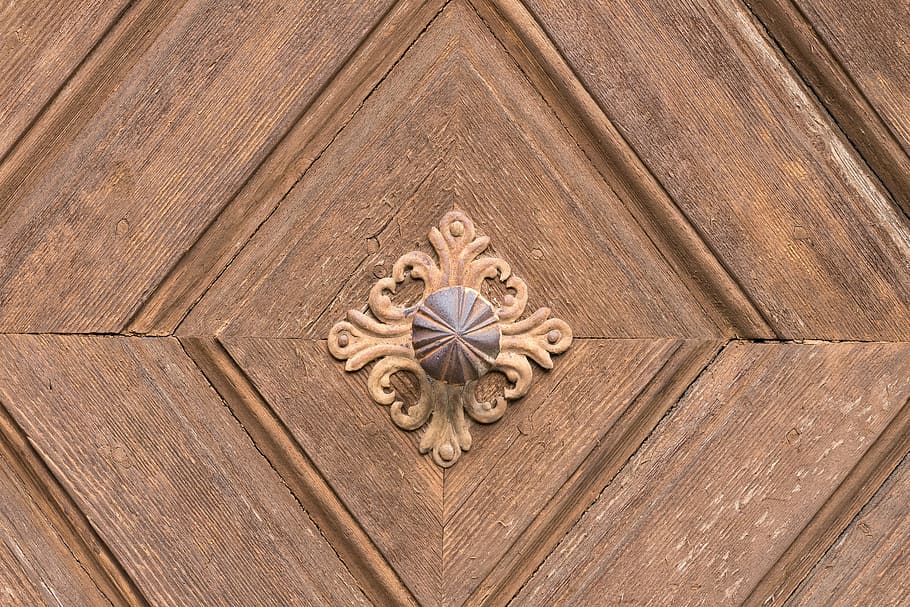 door, door handle, input, old, wood, metal, wooden door, access HD wallpaper