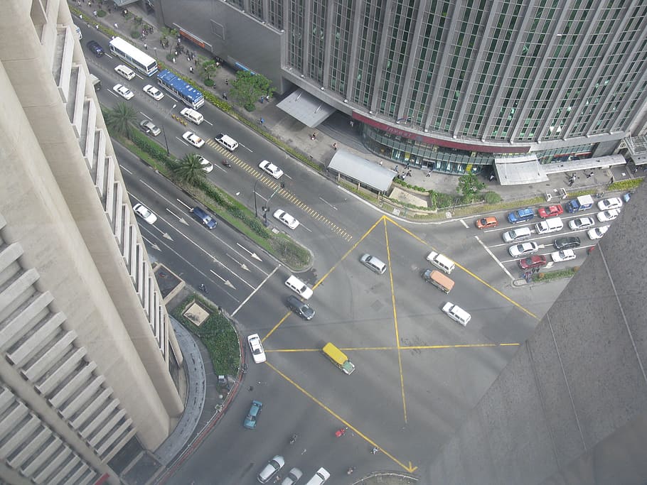 aerial photography of city view, philippines, architecture HD wallpaper