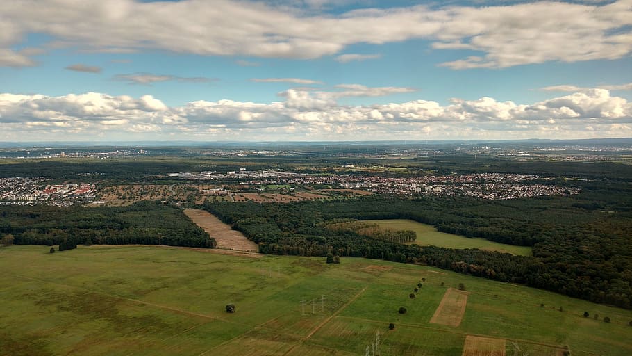 frankfurt, flight, landscape, cloud - sky, environment, aerial view HD wallpaper