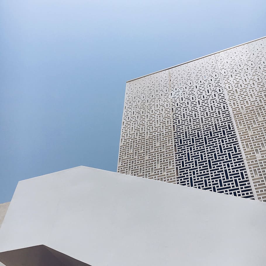 architecture, building, high-rise, low angle shot, pattern HD wallpaper