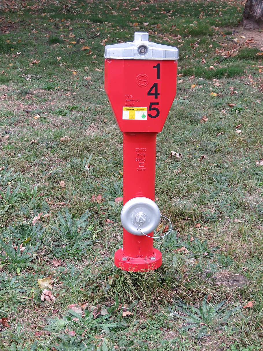 hydrant, red, metal, fire, water, fire delete, fire fighting water HD wallpaper