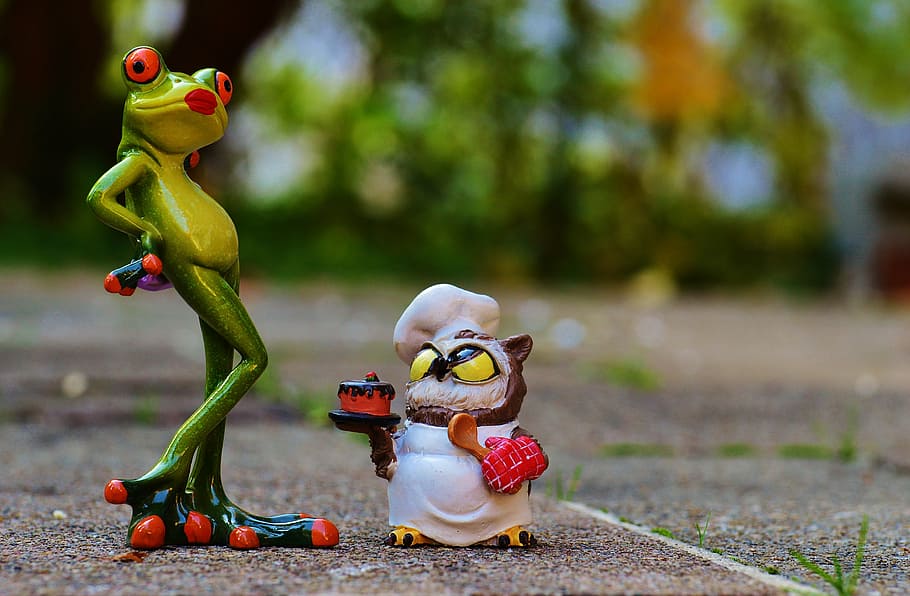 kermit frog character, owl, bake, love, i beg your pardon, cake apology HD wallpaper