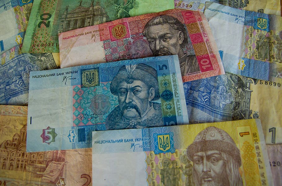 money, hryvnia, tickets, banque, ukraine, paper currency, human representation, HD wallpaper