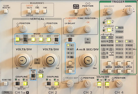 tektronix, scope, oscilloscope, 2245a, measure, electronic HD wallpaper
