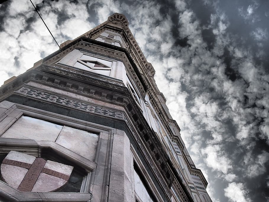 Facade, Building, Architecture, Florence, sky, church, italy HD wallpaper