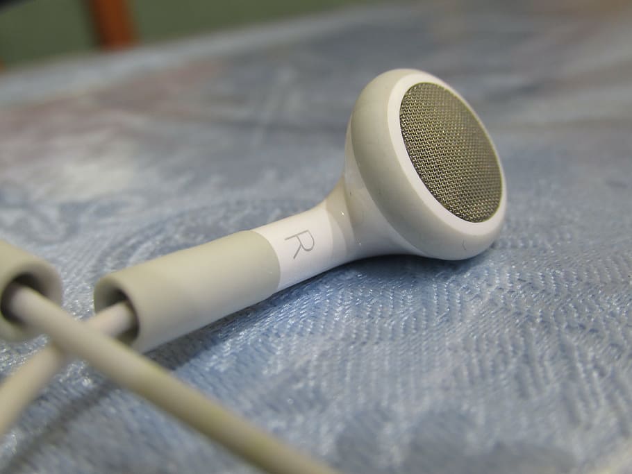 earphones, technology, white, electronic, media, equipment HD wallpaper