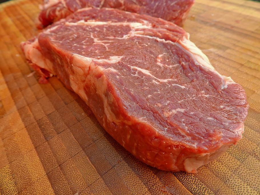 uncooked meat, beef, steak, raw, tasty, food, grill, delicious HD wallpaper