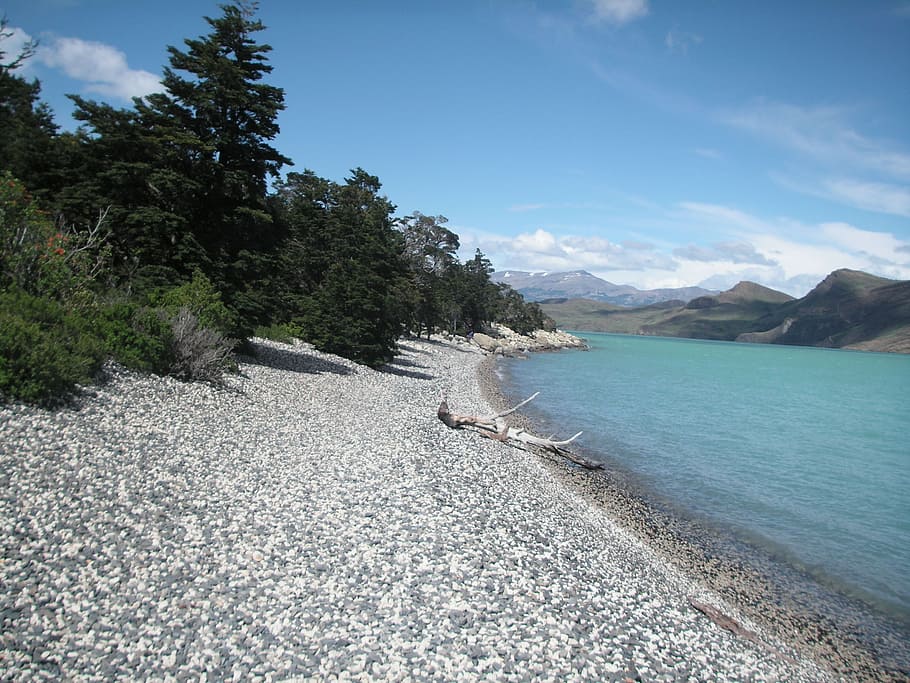 chile, beach, glacial lake, beauty in nature, scenics - nature HD wallpaper