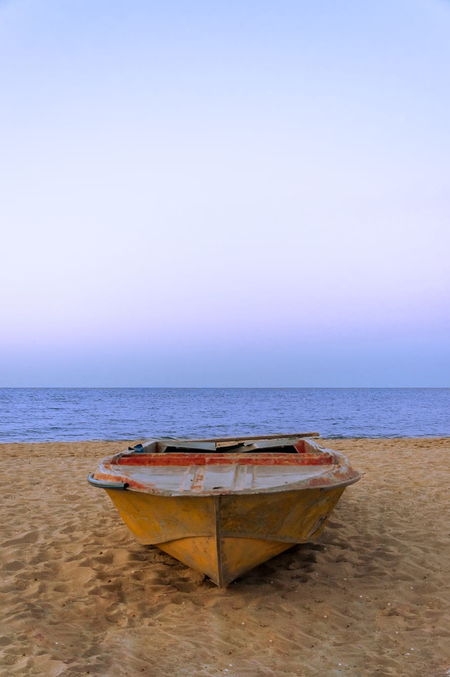 Boat, Sky, Ship, Sea, Water, summer, blue, landscape, beach HD wallpaper
