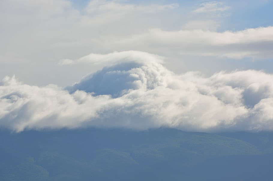 Clouds, Air, Mountain, Mont Ventoux, mountain top, cloud - sky HD wallpaper
