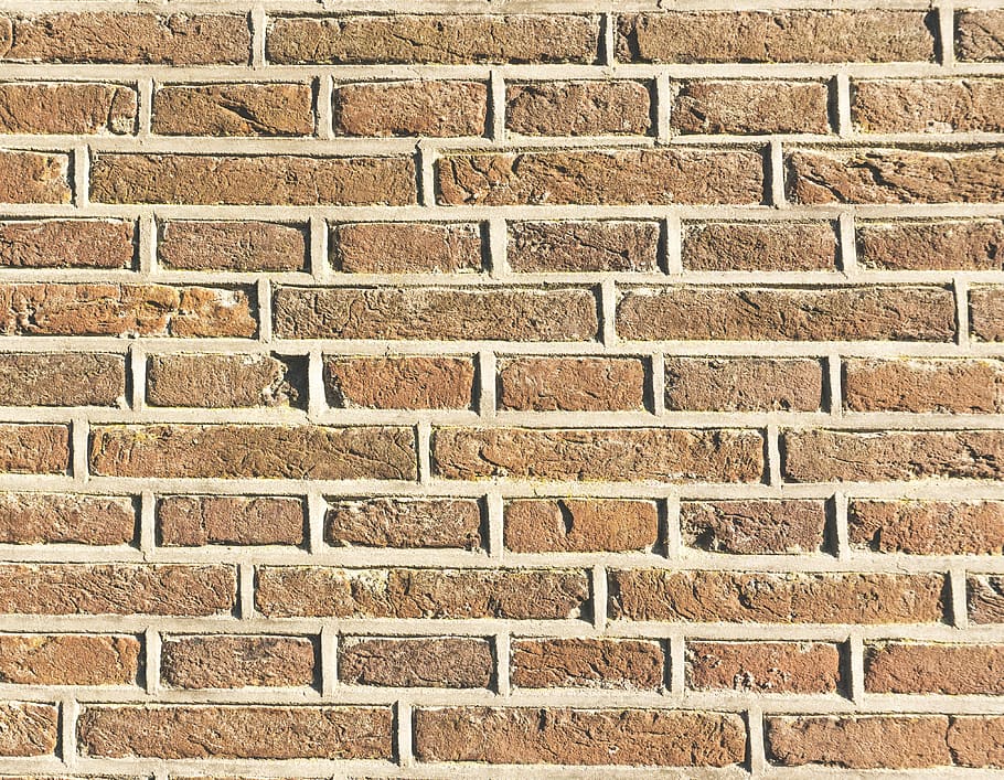 brown wall bricks at daytime, brown wall bricks, brick wall, texture HD wallpaper