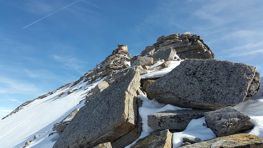 high angelus, summit, ridge, south tyrol, alpine, gebrige, mountains, HD wallpaper