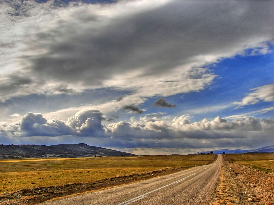 Landscape and scenery around Ankara, Turkey, clouds, photos, landscapes HD wallpaper