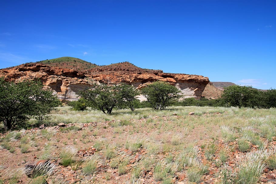 Rock, Formations, Dry, Steppe, Veld, rock formations, namibia HD wallpaper