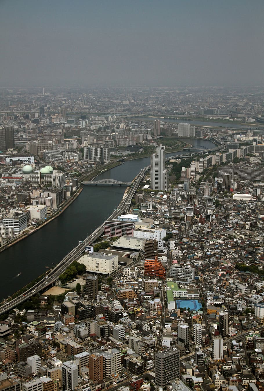 view, tokyo, japan, tower, skytree, landmark, urban, downtown HD wallpaper