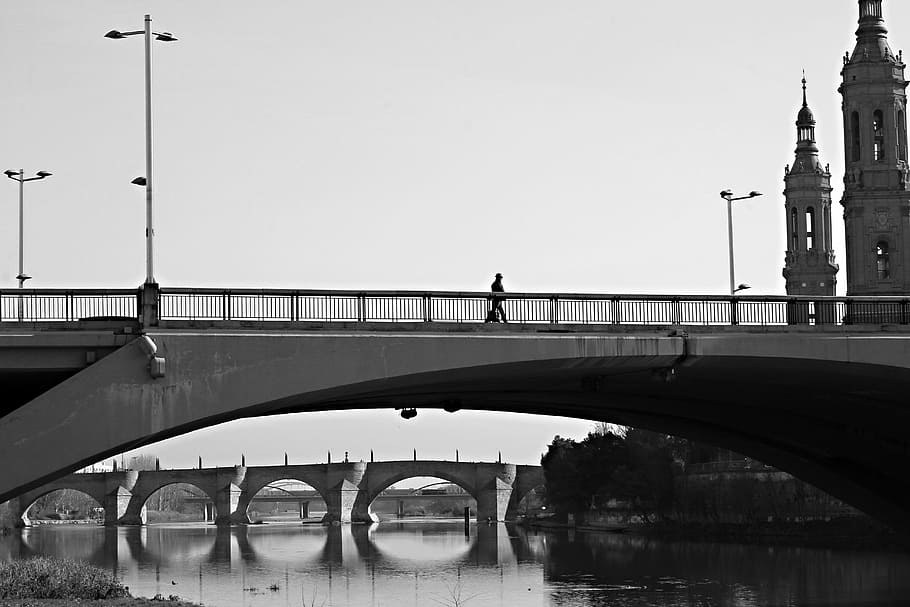 Bridge, City, Torres, River, Europe, architecture, structure HD wallpaper