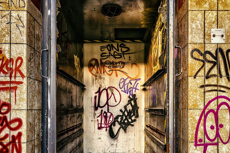 lost places, elevator, carry, last, broken, break up, lift HD wallpaper