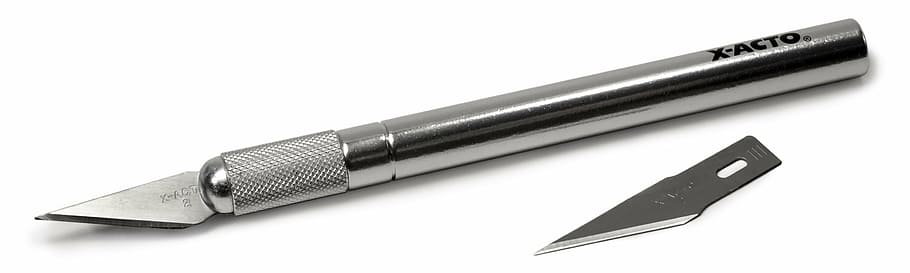 x, acto, knife, white background, close-up, paper, no people HD wallpaper