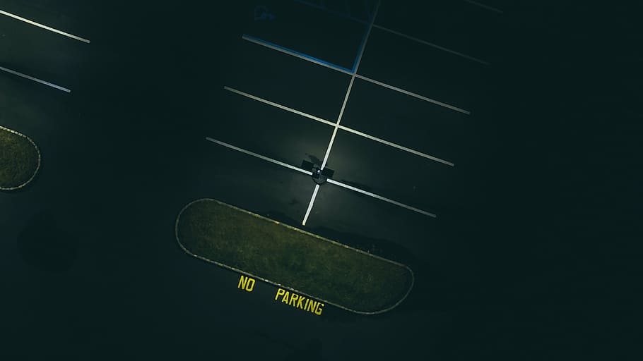 untitled, dark, night, light, aerial, field, runway, parking HD wallpaper