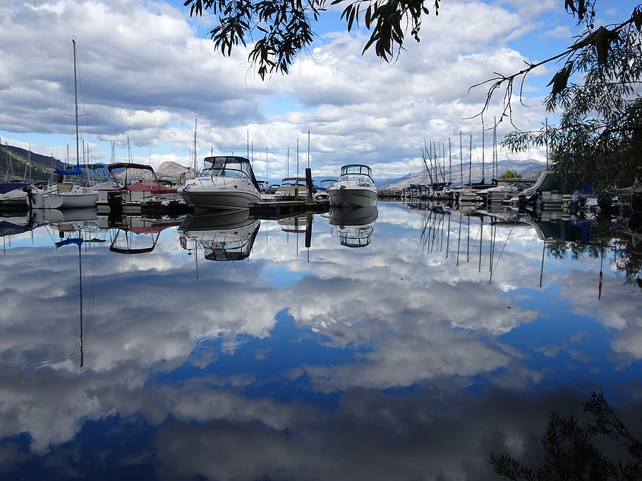 Reflection, Harbour, Selection, Boats, nautical, water, harbor HD wallpaper
