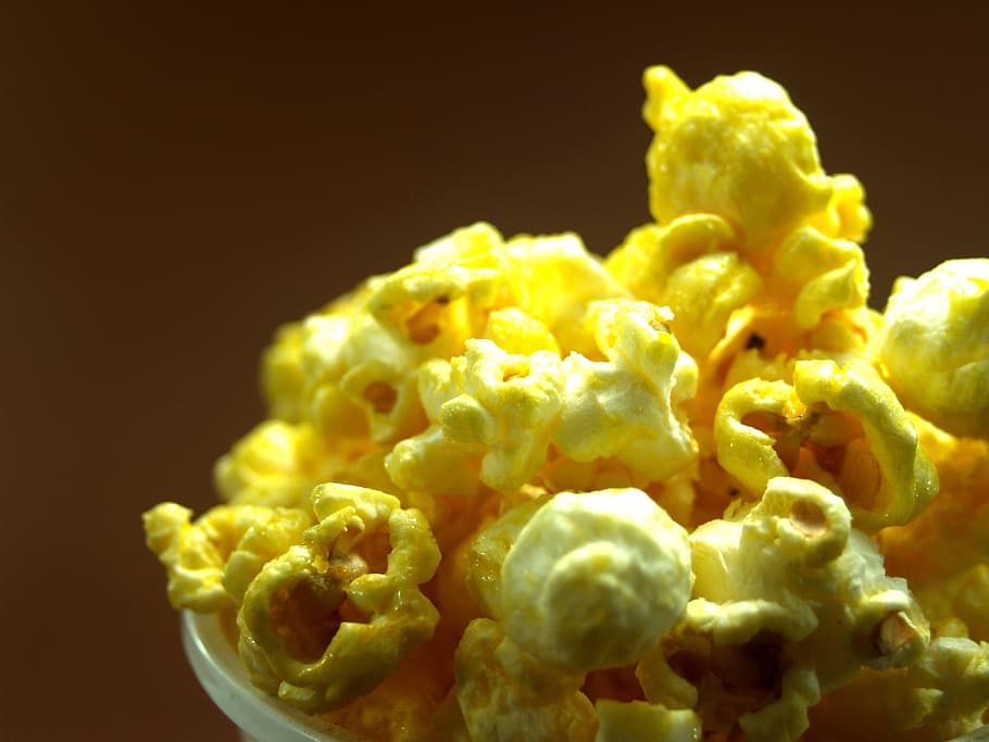 popcorn, box, bucket, cinema, bag, background, fastfood, cardboard HD wallpaper