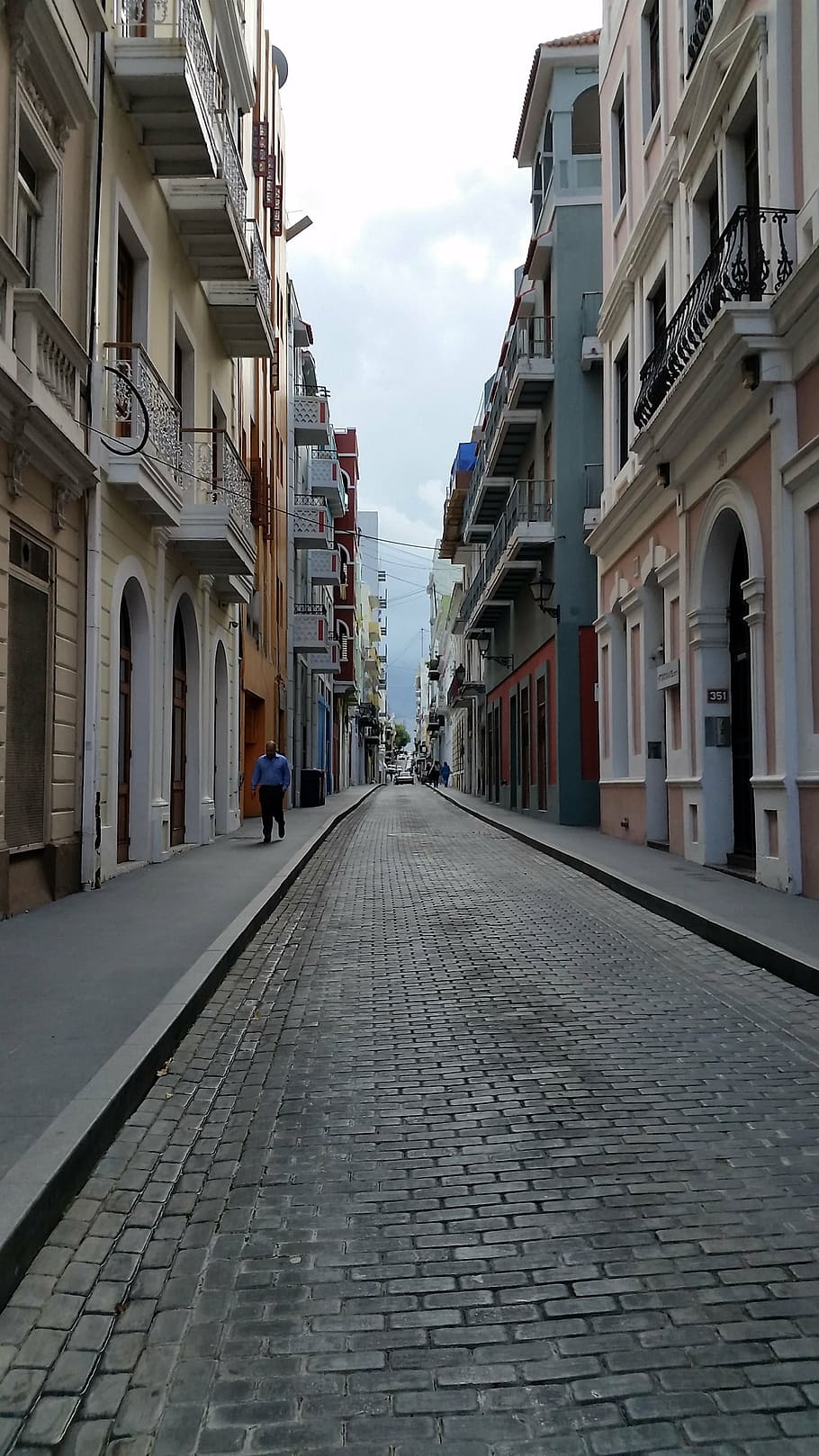cobblestone, architecture, street, puerto rico, san juan, building exterior