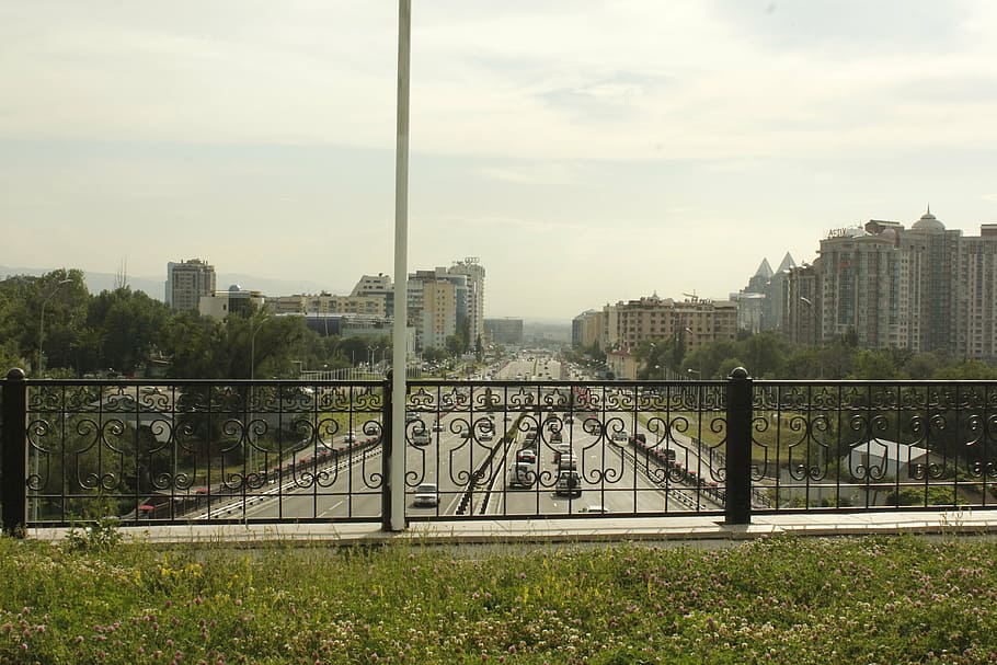 almaty, bridge, al-farabi kazakh national university, east irkutsk ring, HD wallpaper