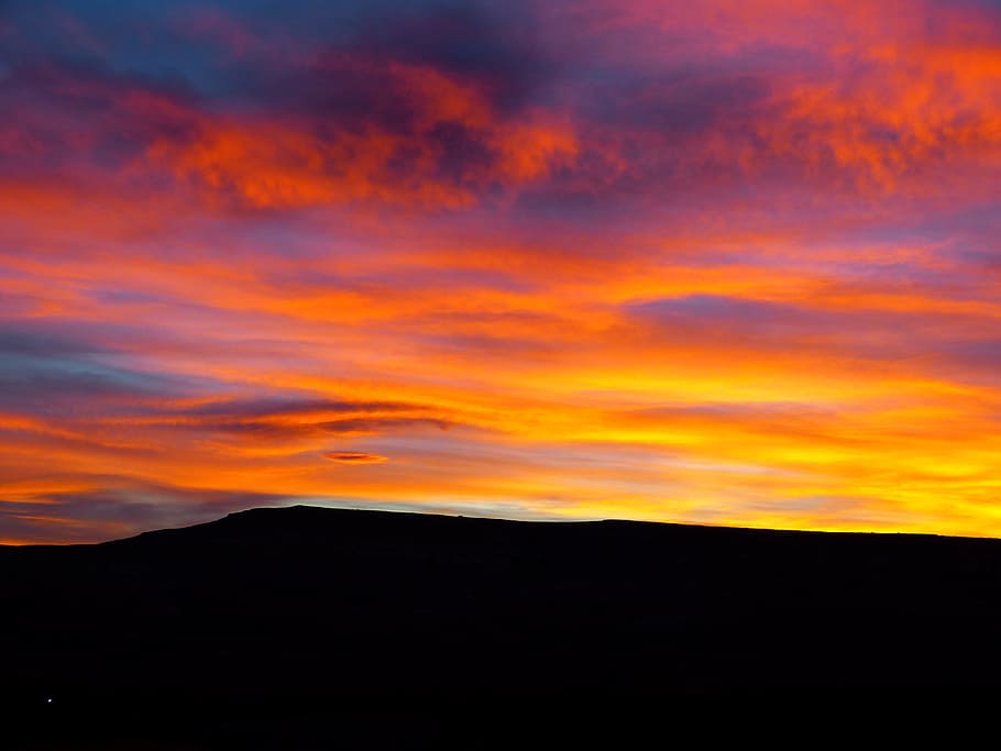 Sunrise, Cloud, Red, Orange, Mood, linsenförmig, dramatic sky HD wallpaper