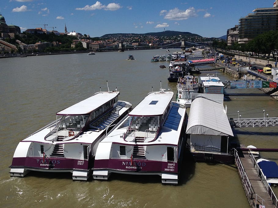 ship, stream, budapest, danube, water, tourists, nautical Vessel HD wallpaper
