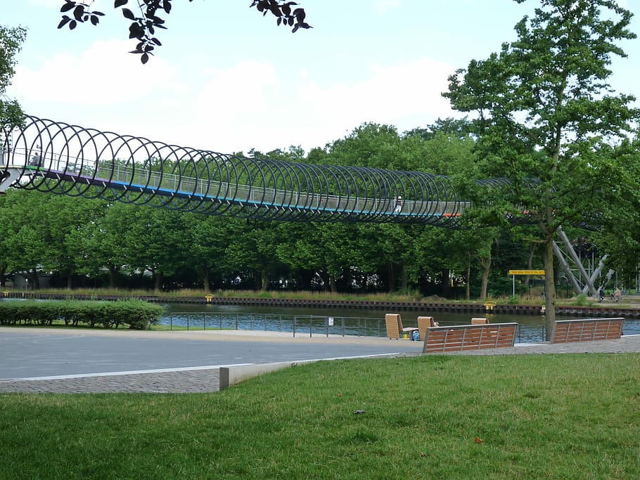 Oberhausen, Rae, Bridge, Ruhr Area, rae bridge, rheinland, channel
