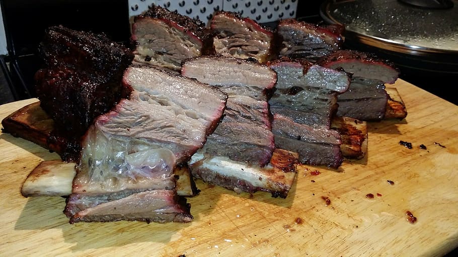 beef, ribs, bbq, meat, grill, food, food and drink, freshness HD wallpaper