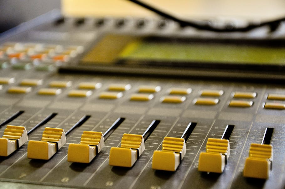 radio, estudio, recording, music, sound recording equipment HD wallpaper