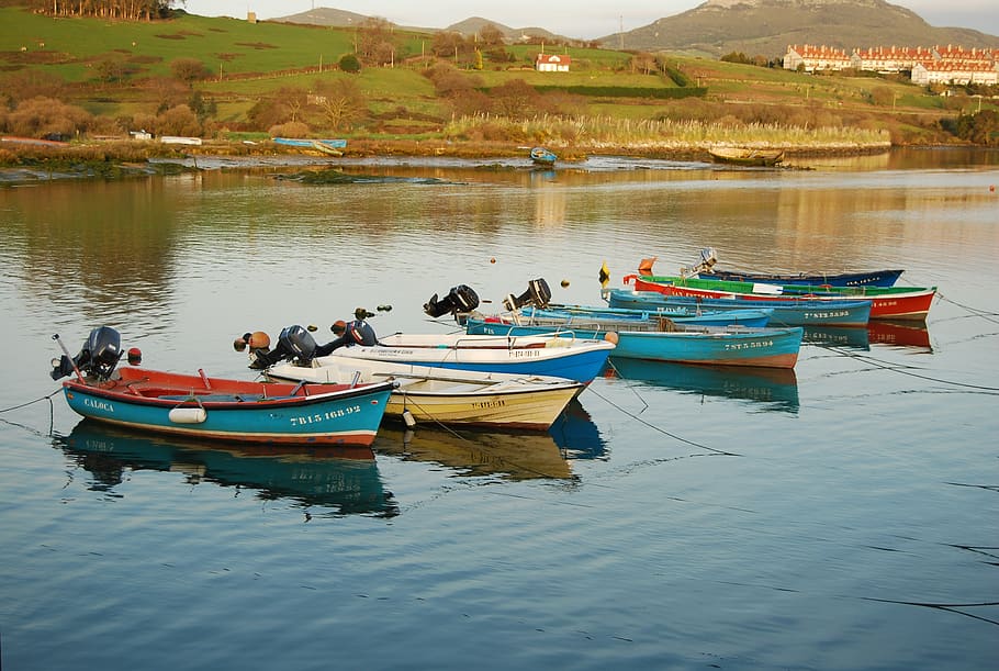 argoños, cantabria, spain, nautical vessel, water, transportation HD wallpaper