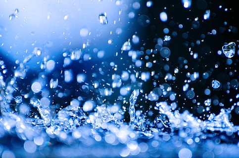 selective focus photo of water drops, rain, falling, pouring HD wallpaper