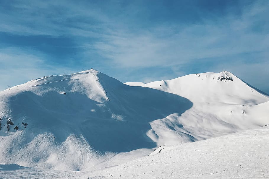mountain covered snow, landscape photography of alps mountain HD wallpaper