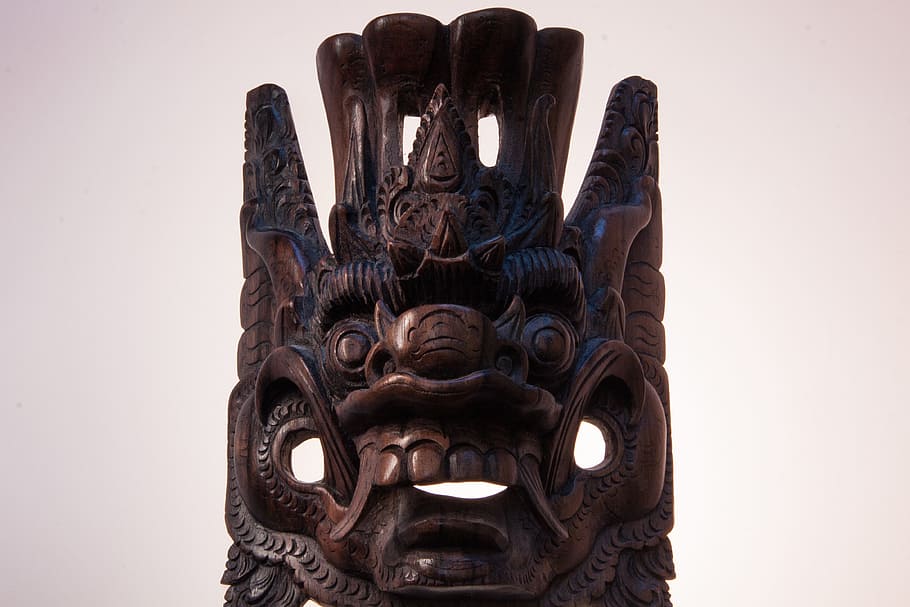 Mask, Face Cover, Religious, Ritual, defense, protection, indonesia