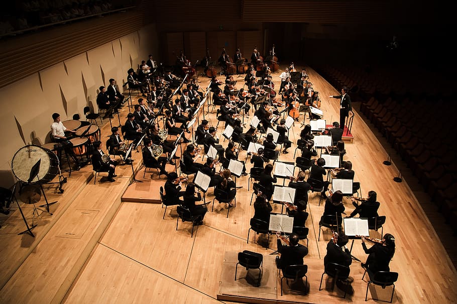 stage and musicians, Orchestra, Chorus, Beethoven, seoul world philharmonic