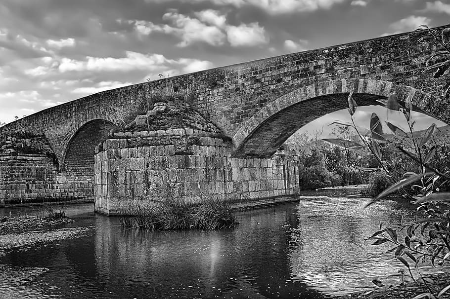 Bridge, Romano, River, Ofanto, Italy, ancient, history, romanesque bridge HD wallpaper