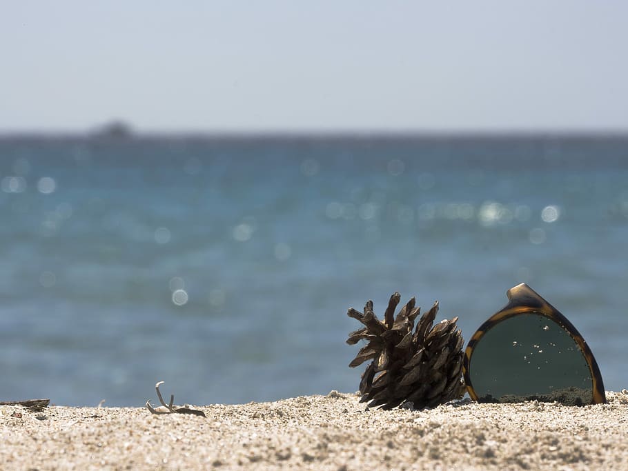 Summer, Sun, Sea, Beach, Atmosphere, sand, sunglass, cone, sardinia HD wallpaper