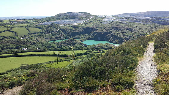 cornwall, lake, st austell, clay trail, view, scenery, nature HD wallpaper